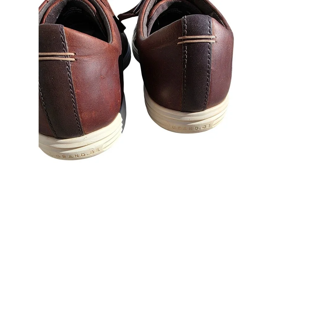 Cole Haan Grand Crosscourt‎ II leather sneakers in a dark brown Mens sz 13
